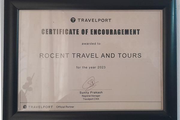 Certificate of Encouragement
